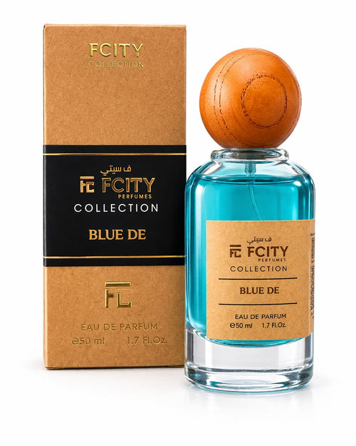 FCity Collection Blue DE Eau de Parfum bottle and packaging on a white background
