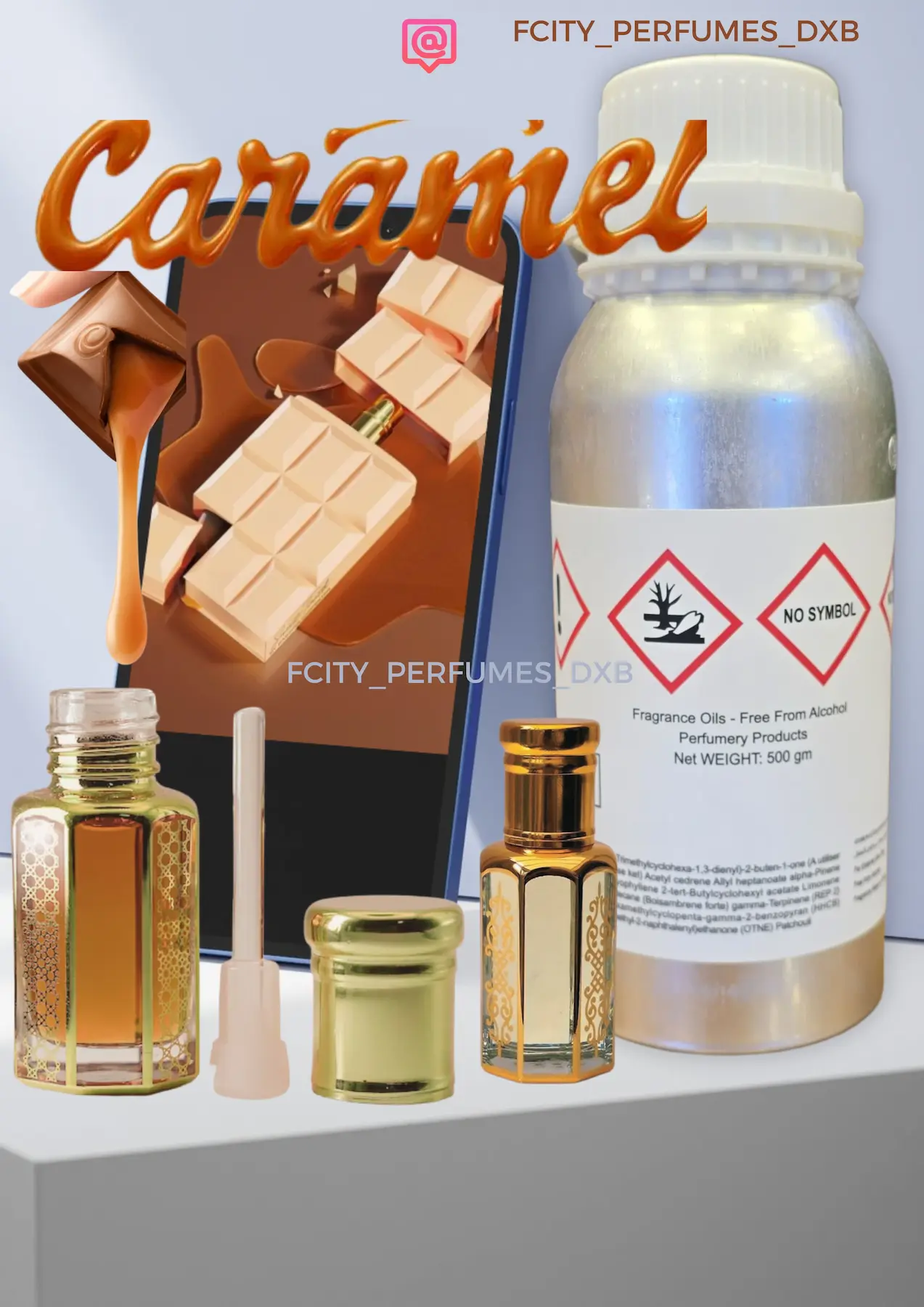 Caramel Perfume - A sweet and indulgent fragrance that entices the senses.