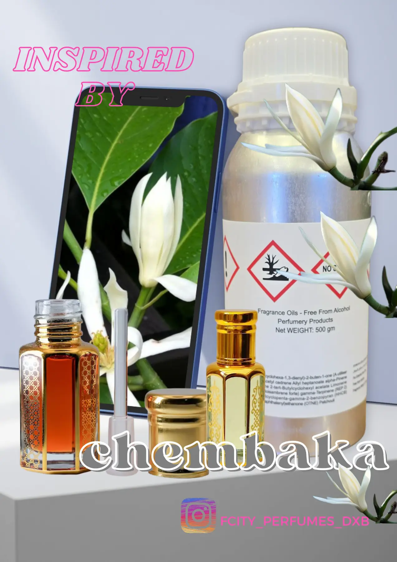 Chembaka Perfume - An exotic floral scent with a touch of elegance.