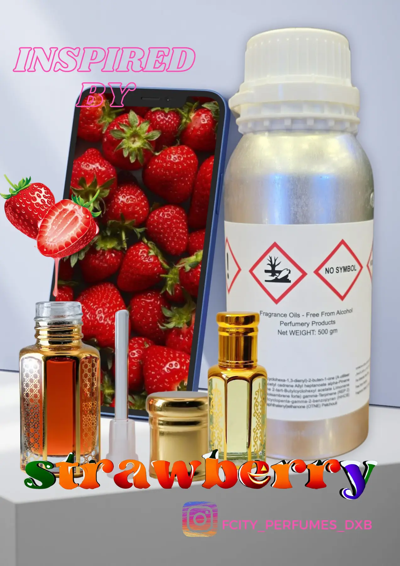 Strawberry Perfume - A delightful, sweet fragrance reminiscent of fresh berries.